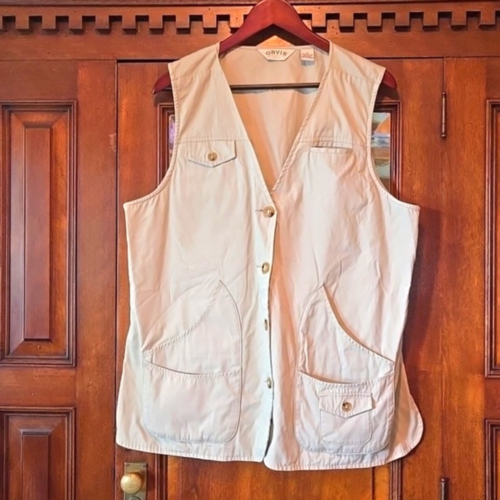 Orvis Photography/Safari/Fishing Cotton Vest Multiple Pockets Sz 20